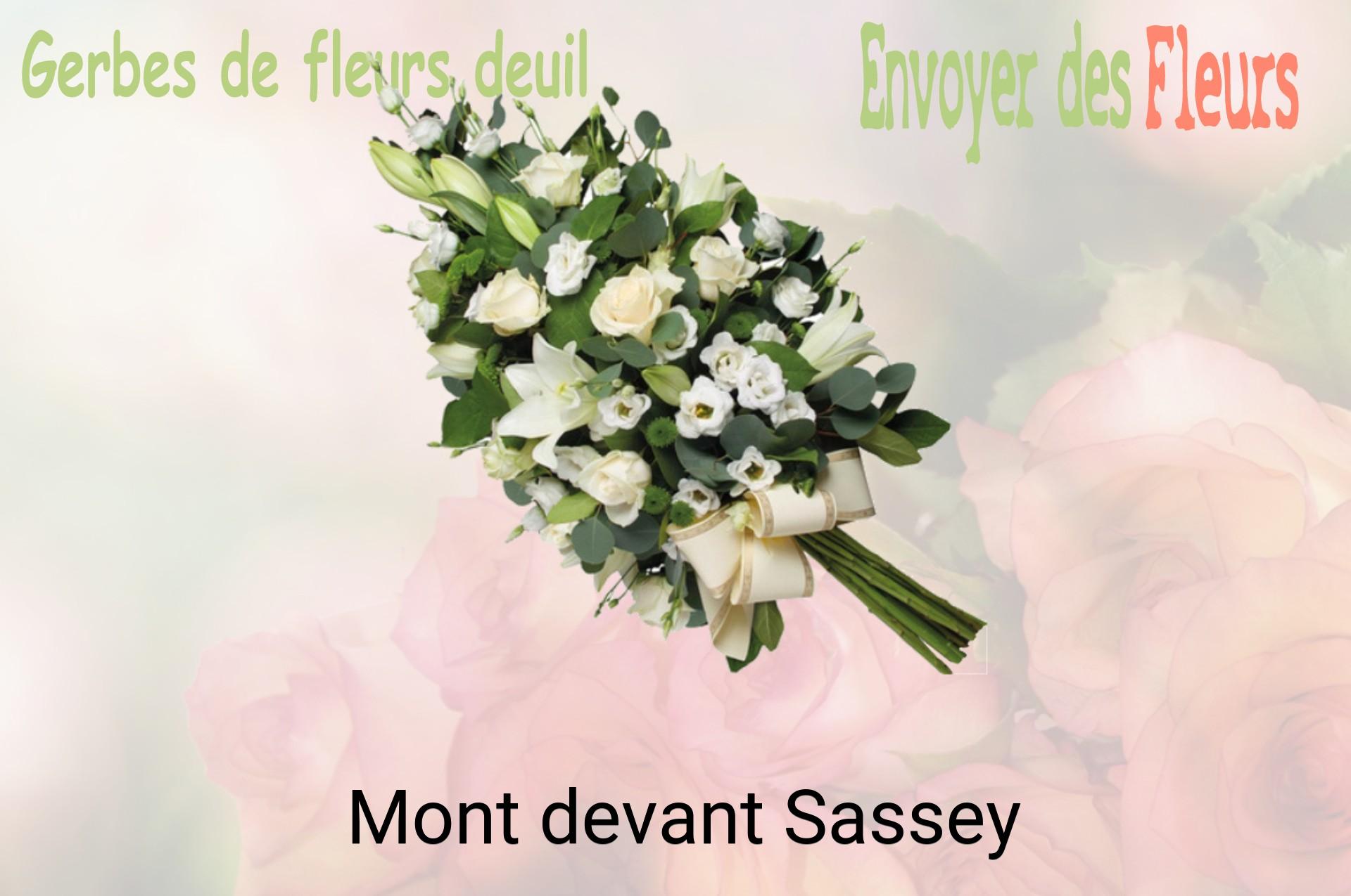 Gerbe de fleurs de deuil livrée à Mont-devant-Sassey